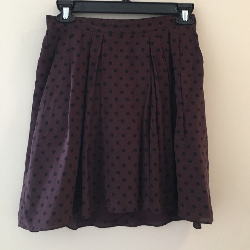 Polka dot Madewell skirt with elastic waistband